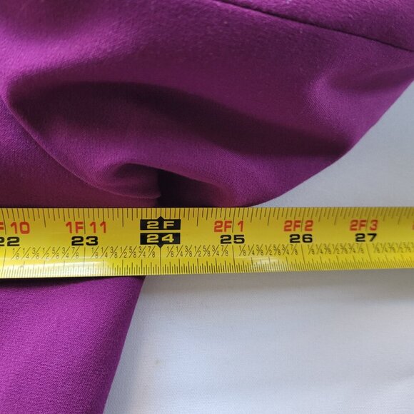 Bar III Women's Plum Compression Faux Double-Breasted Blazer (Size: 2X) - Picture 2 of 16